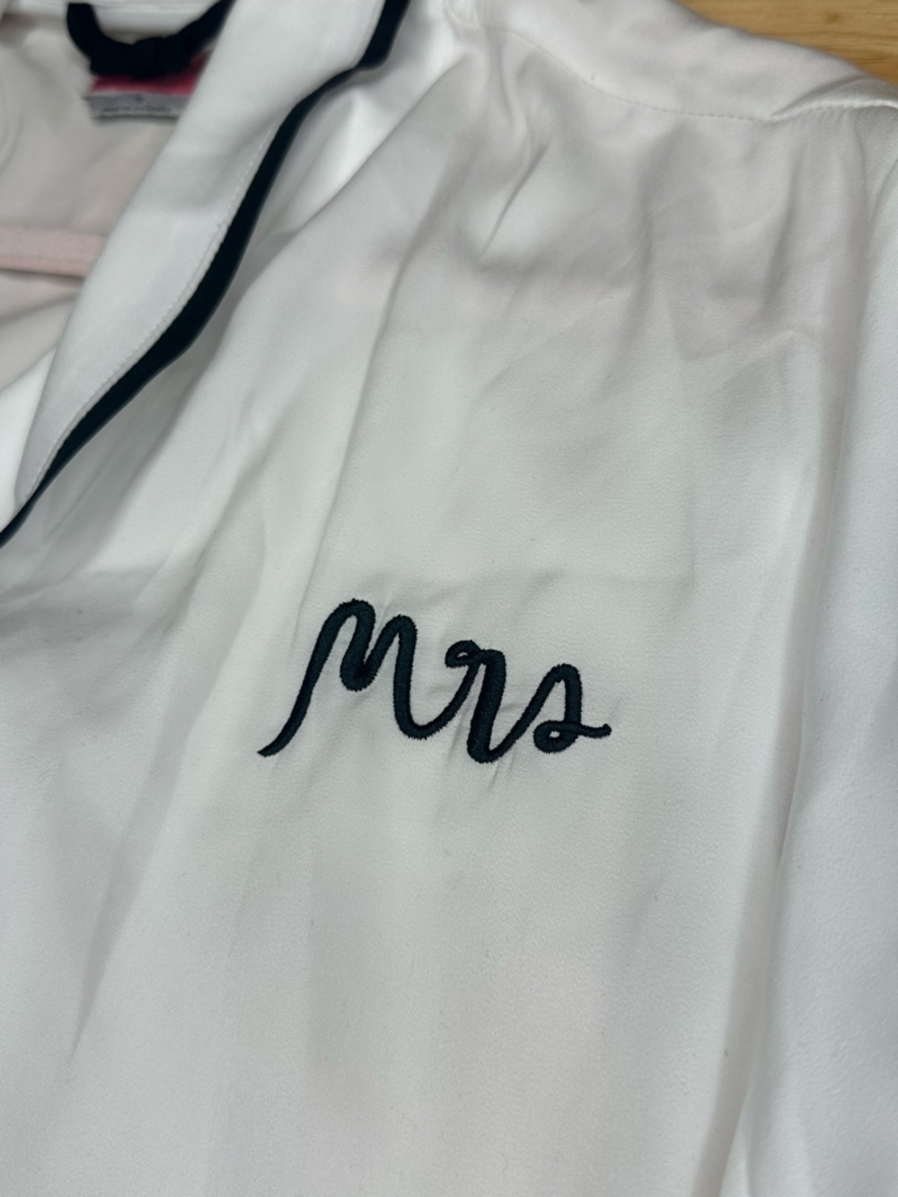 Kate Spade Mrs Robe White Short Women’s Bridal Wedding M Medium MISSING BELT - Picture 6 of 12
